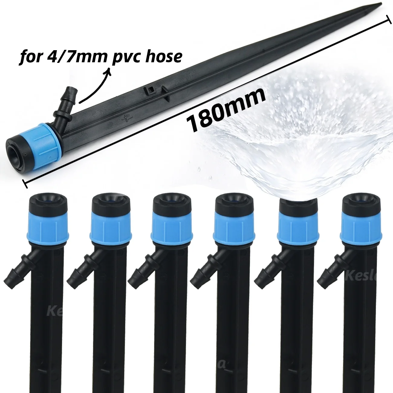 5-50pcs 360° Scattering 18CM Sprinkler Watering Dripper Garden Farming Flower Lawn Irrigation Nozzle for 1/4'' 4/7mm Hose Bonsai