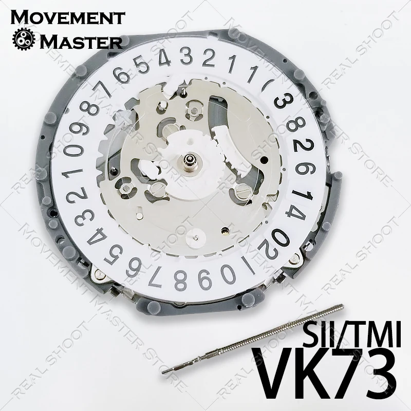 Movimiento VK73 Movimiento japonés Movimiento de reloj VK73A Movimiento cronógrafo premium Calendario grande