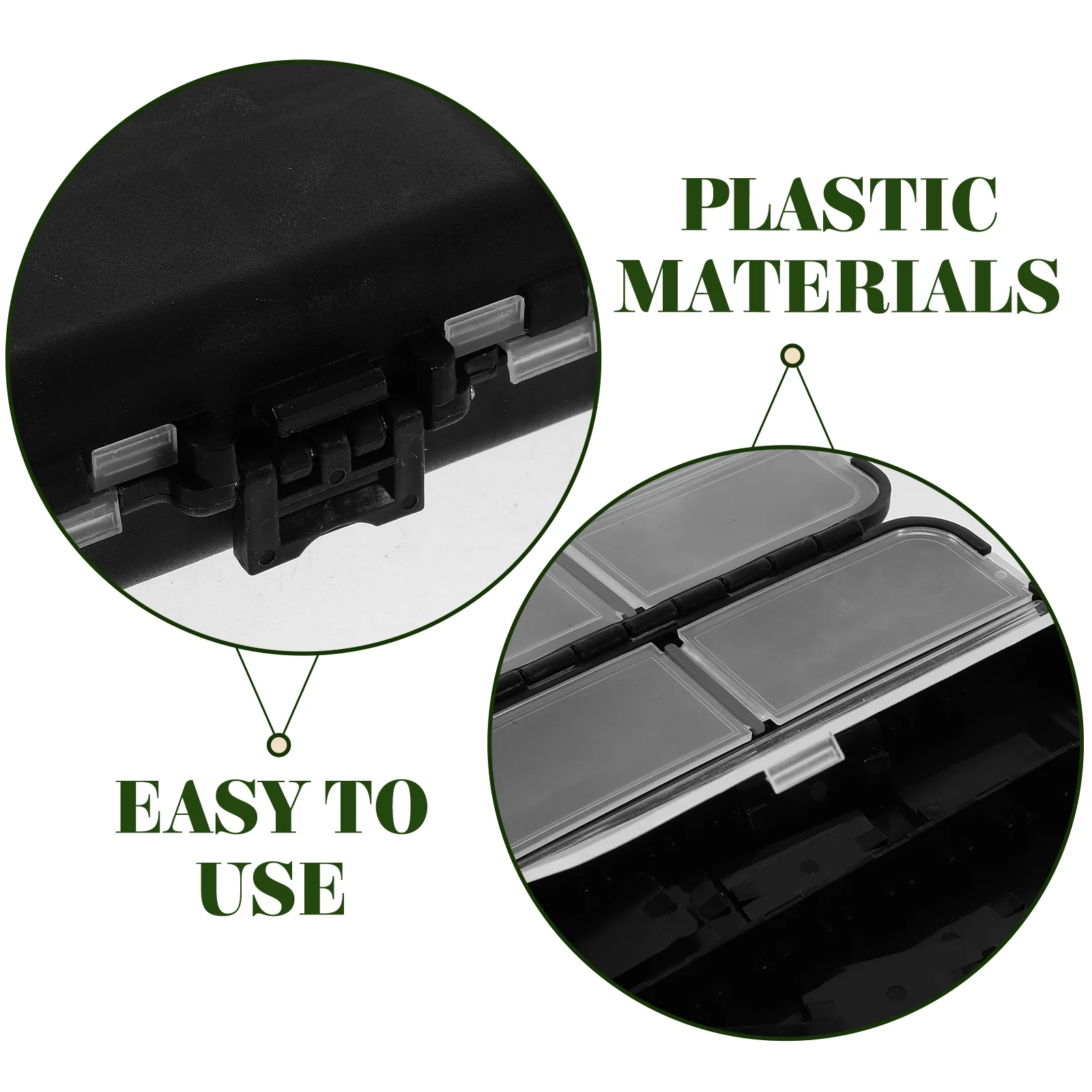 

Fishing Durable Plastic Gear Bait Container Organizer Tool Storage Fishing Accessories Kit For Men Adults
