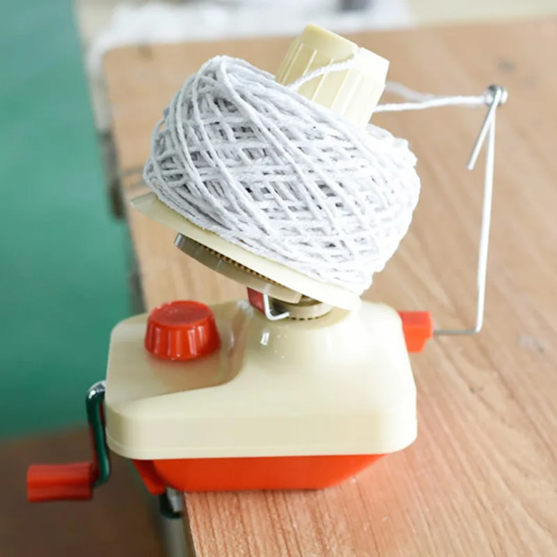 Handheld Winder Machine Fiber Wool for DIY Sewing Making String Ball Thread Skein Cable Fiber Wool Hand Operated Yarn Winder