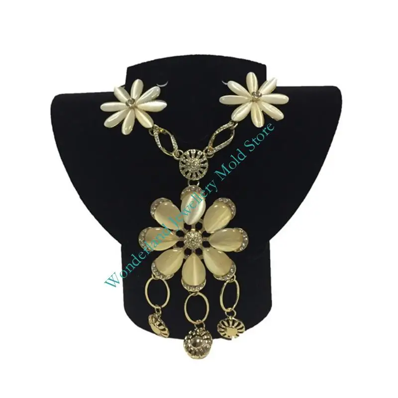 Jewelry Display Stand Multifunctional Folding Design Storage Rack For Necklace Earring And Bracelet