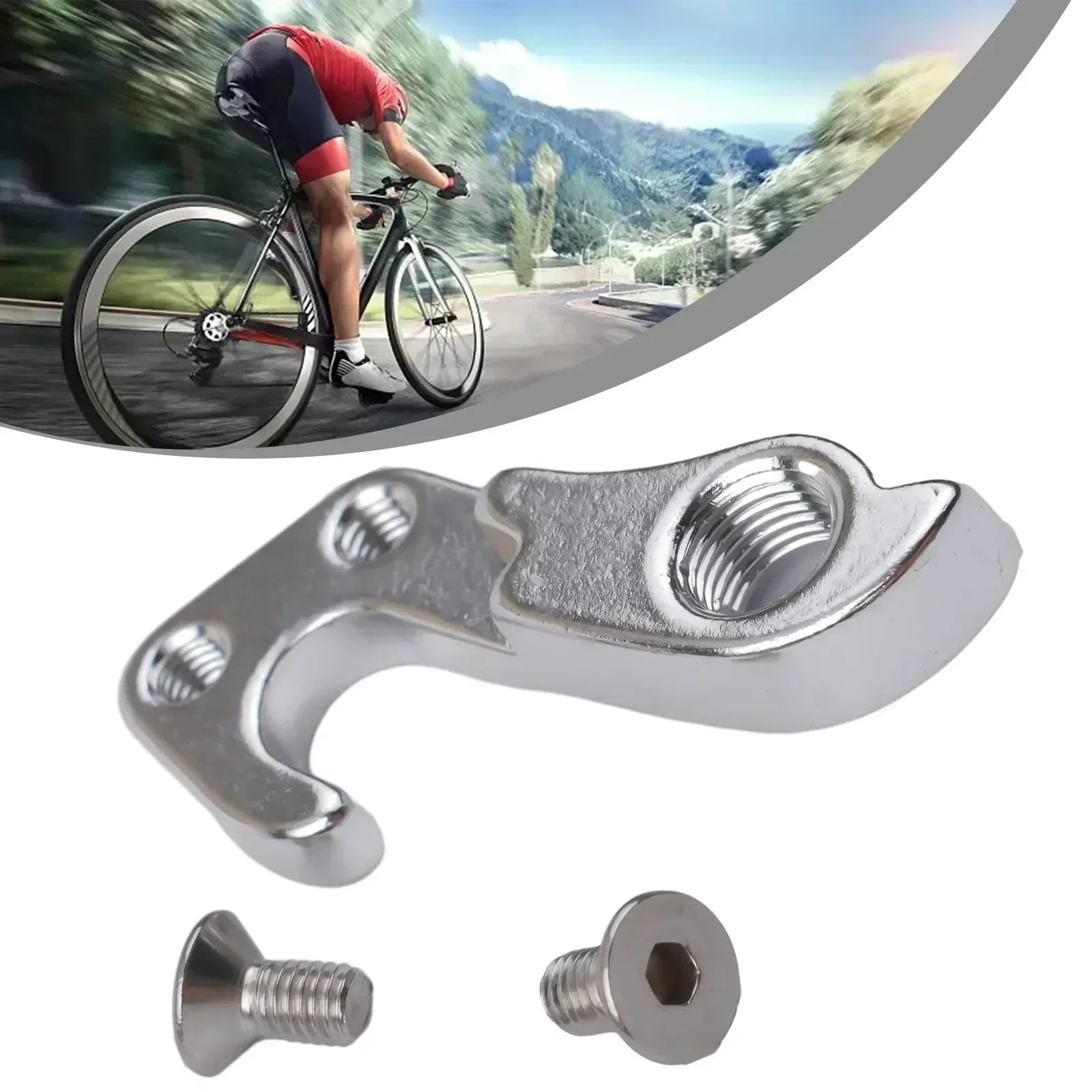 

Bike Rear Derailleur Gear Mech Hanger #322175 Silver Steel Derailleur Hanger Bicycle Accesseries For Trek Bicycle Tail Hook