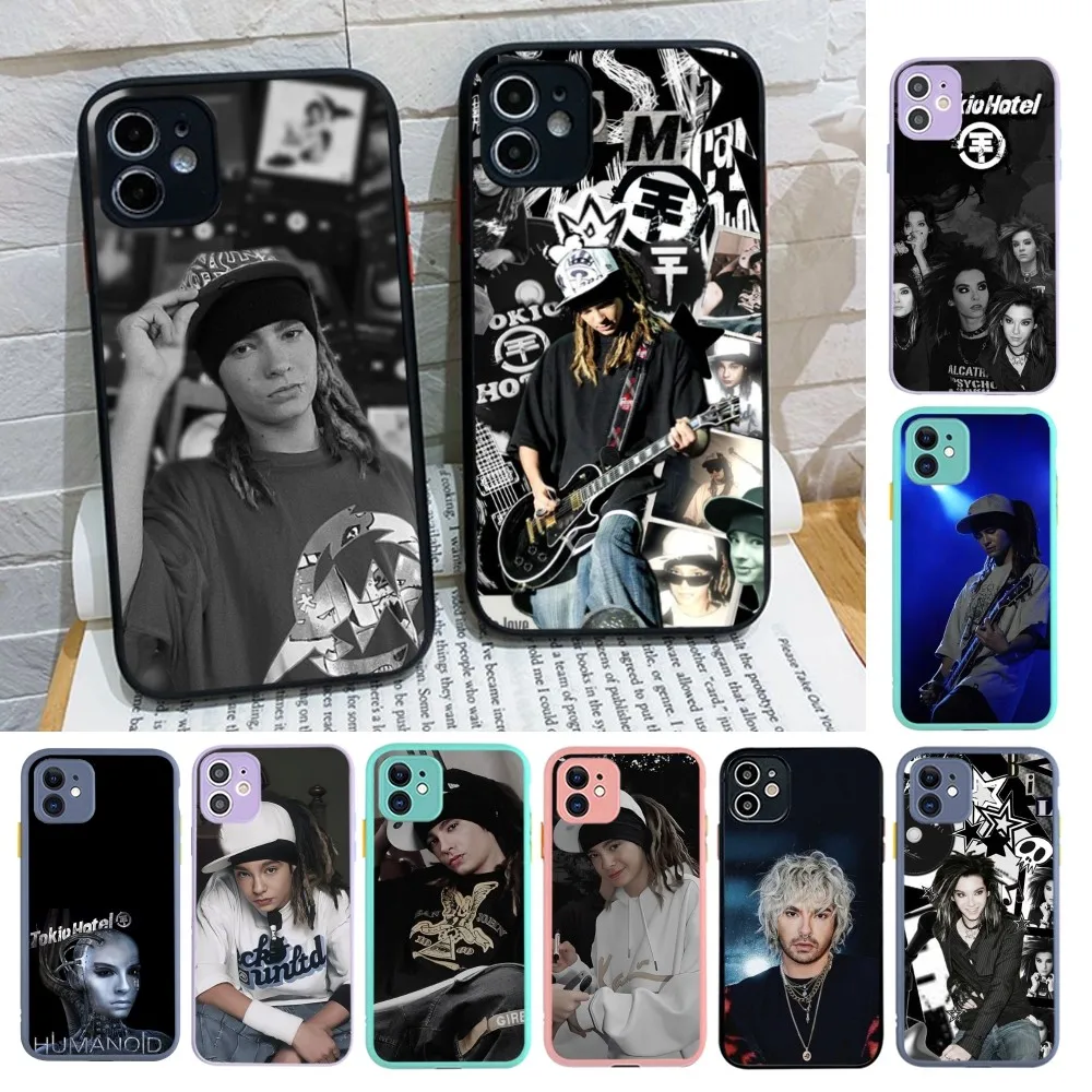 Singer Bill Tom Kaulitz Tokio Hotel Phone Case For iPhone 14 X XR XS 7 8 Plus 11 12 13 pro MAX 13mini Matte Shockproof Case