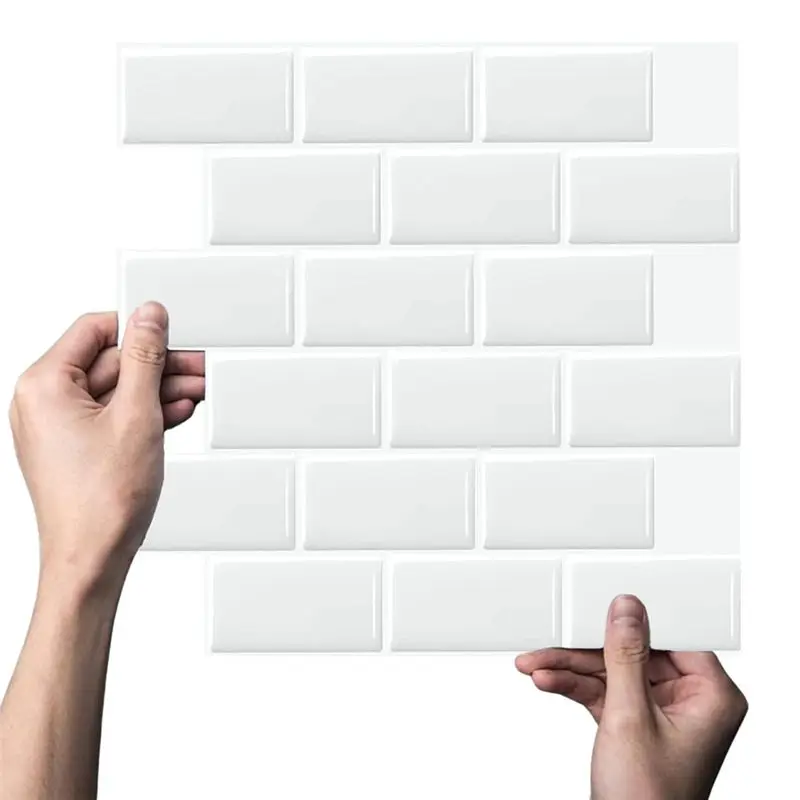 Auau-10 Láminas De Azulejos Blancos De Pet Tipo Subway, Adhesivos Y Resistentes Al Calor De 12» Para Cocina, Impermeables — -47%, 27.31€ Coupon, from 29.59€ – 47% descuento – €29.59
