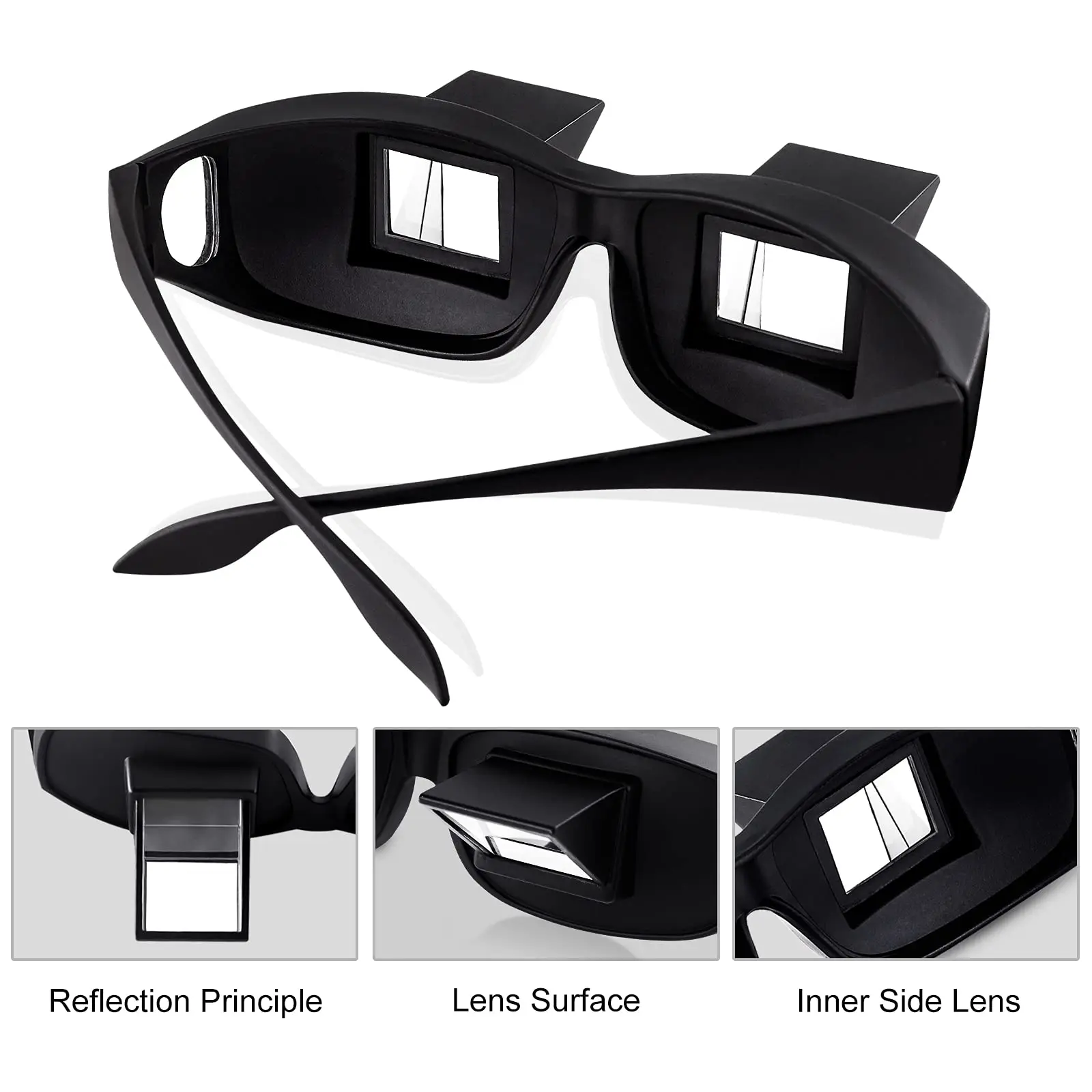 Horizontal Lazy Glasses Lying Down Bed Reading Watching HD Lazy Readers Glasses