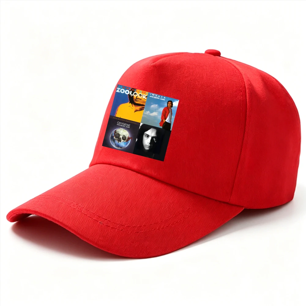 Jean Michel Jarre Equinox Electronic Music Souvenir Printed Baseball Cap   Hats for Men Gorras De Béisbol Gorras Hombre Fan Gift