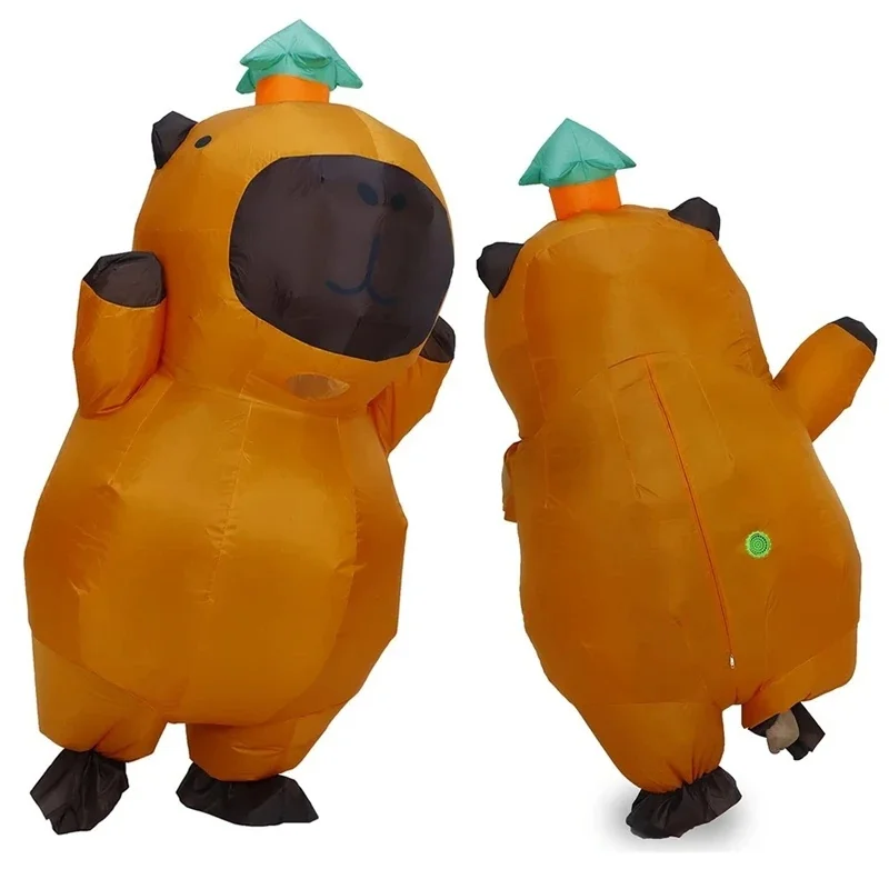 

Blow Up Cosplay Suit Funny Capybara Costume Christmas Inflatable Halloween Novelty Water Pig Animal Outfit Party Inflatable New