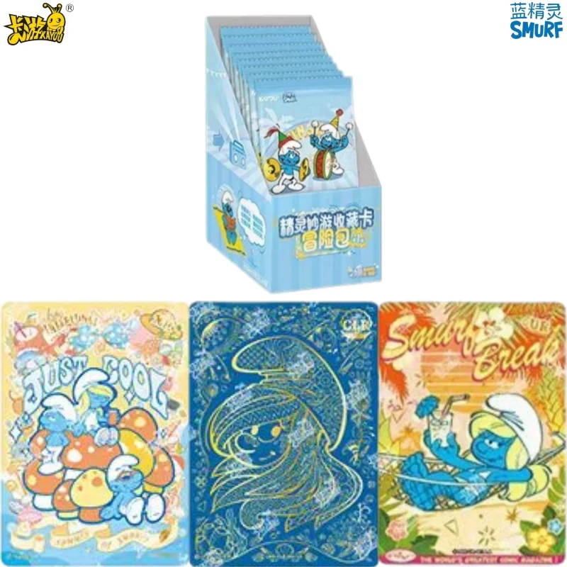 

KAYOU Genuine The Smurfs Card Adventure Bag Animation Comic Cartoon Movie Periphery Collect Card Toy for Children Holiday Gift