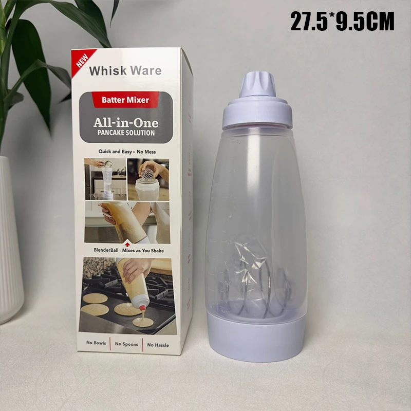 Hand-cranked Batter Mixing Bottle Muffin Dispenser Butter Measuring Dispenser