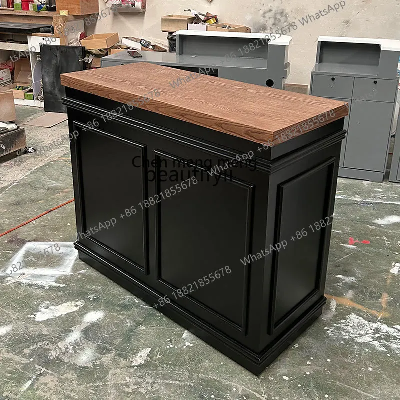 X Cashier Shop Small Clothing Store Bar Counter Light Luxury High-End Simple Paint Beauty Front Desk
