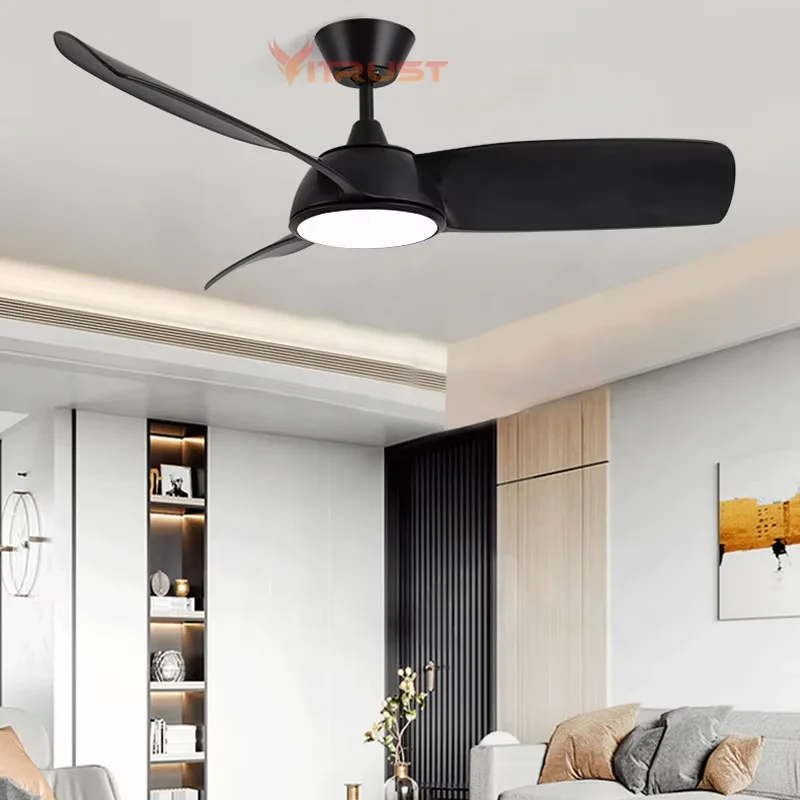 New LED Ceiling Fan with Lamp Light Remote Control Nordic Ceiling Fan 30inch Small Fans Home Living Room Dining Room Bed Kitchen