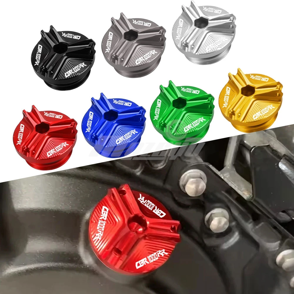 

For Honda CBR1000RR CBR 1000RR CBR1000 RR 2002-2022 2023 2024 2025 M19*2.5 Motorcycles Engine Oil Filter Cup Plug Cover Screws