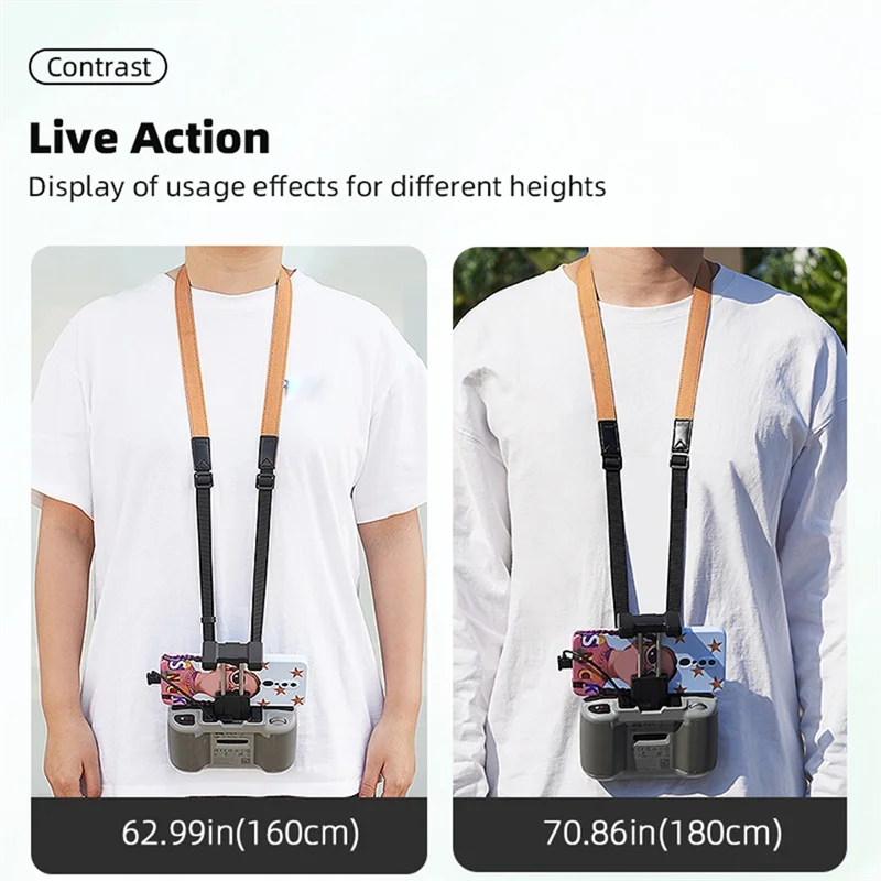 ที่มีประสิทธิภาพสําหรับ DJI MINI 3/4 Pro รีโมทคอนโทรล Lanyard สําหรับ AIR 3/2S สายคล้องคอสายคล้องคอ Lanyard Buckle Bracket Kit