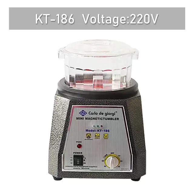 Kt-186 Manufacturer 2800Rm Polishing Machine Jewelry Tool Rotary Magnetic Tumbler Polisher