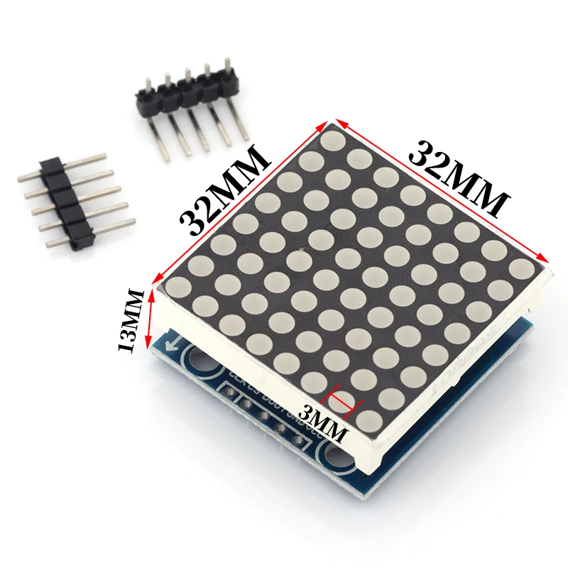 Javino MAX7219 módulo de matriz de puntos módulo microcontrolador KIT DIY MCU Kit de módulo de Control de pantalla LED