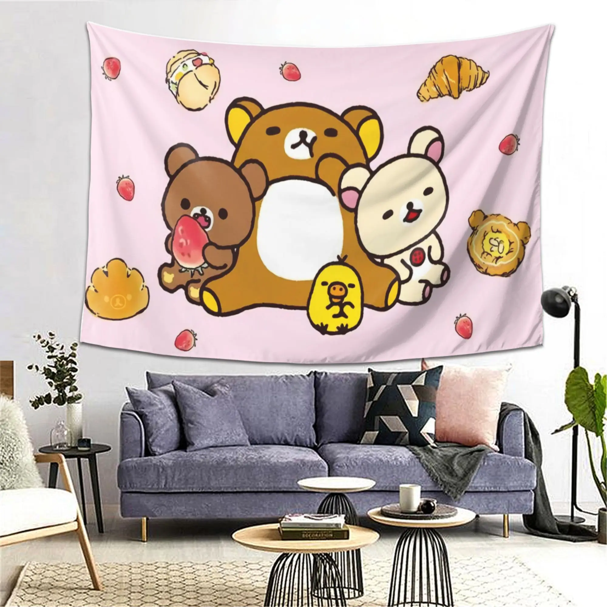 1pc Lazy Bear Tapestry, the Perfect Gift for Friends and Family, for Living Room, Bedroom, Office, Dorm, Birthday, Home Decor