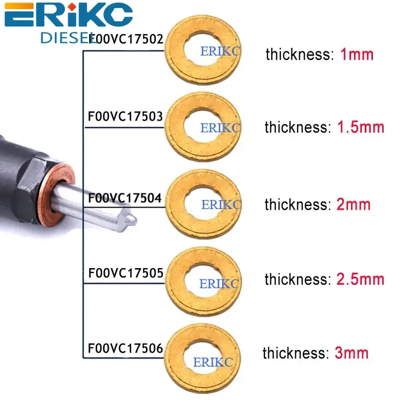 

F00RJ01453 0F00VC17502 for BOSCH / Siemens NOZZLE COPPER washer F 00V C17 503 / F 00V C17 504 /F 00V C17 505 10 pcs/ lot