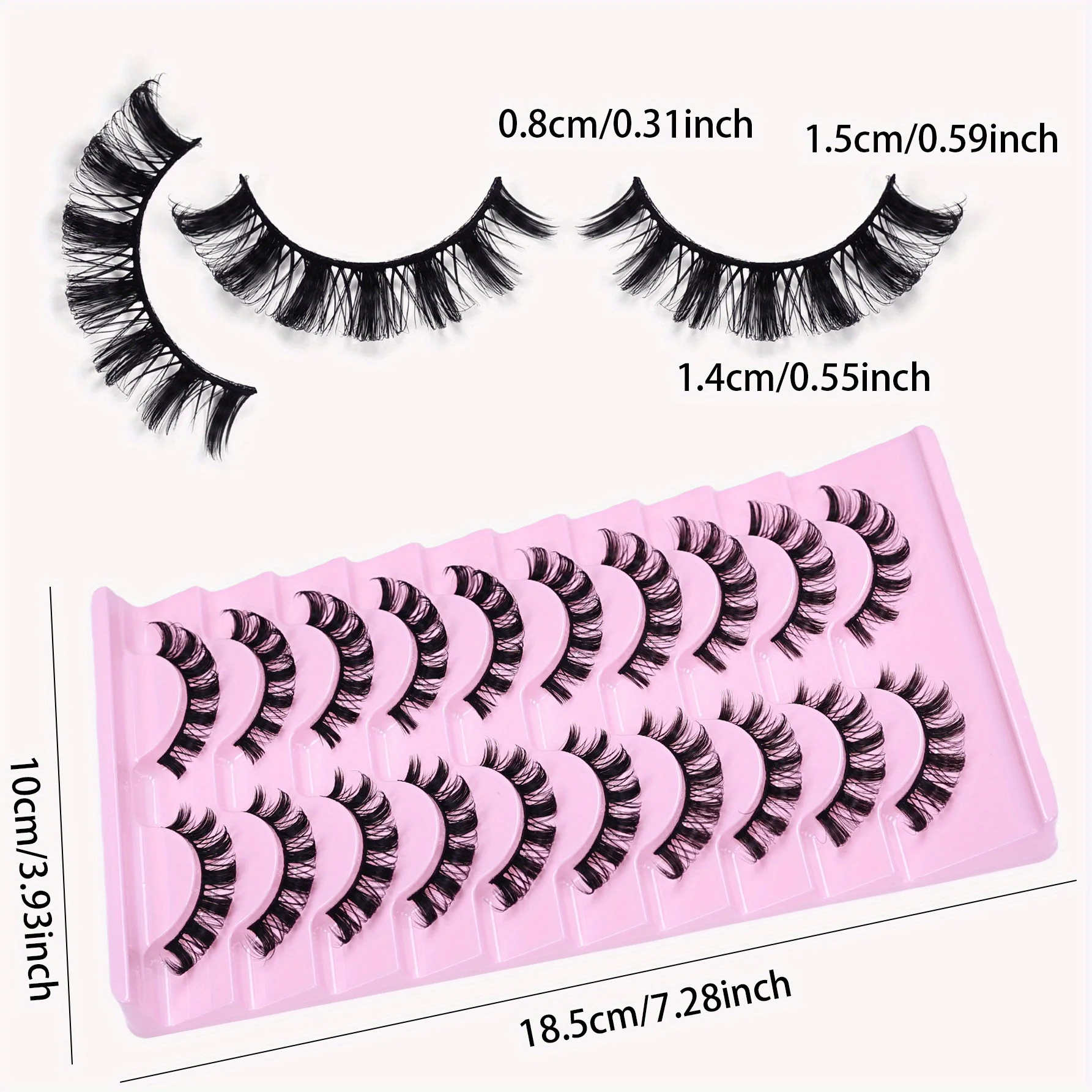 90 ペア/9 パックロシアストリップまつげ DD カールつけまつげふわふわうっすら偽まつげパックふわふわつけまつげロシアエクステンション