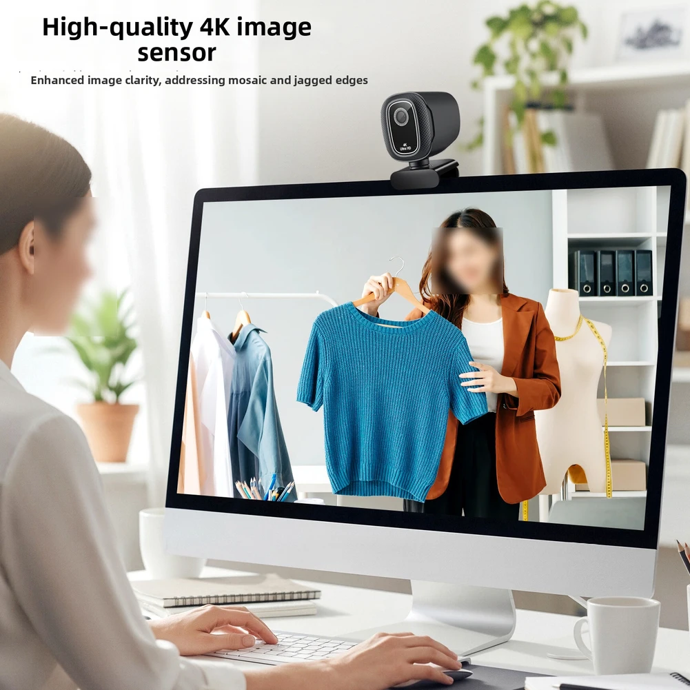 High-definition 4K USB Webcam With Privacy Cover Ideal For Live Streaming & Conferencing USB Web Camera For Computer Laptop