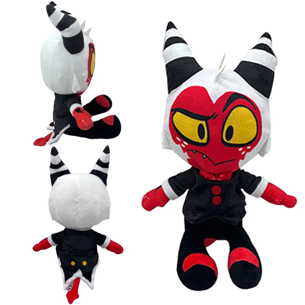 Blitzo Moxxie juguete de peluche de dibujos animados, Cosplay de Helluva, accesorios de juego de rol, regalos de cumpleaños, vestido de lujo, decoración de Mascota de fiesta, 23CM