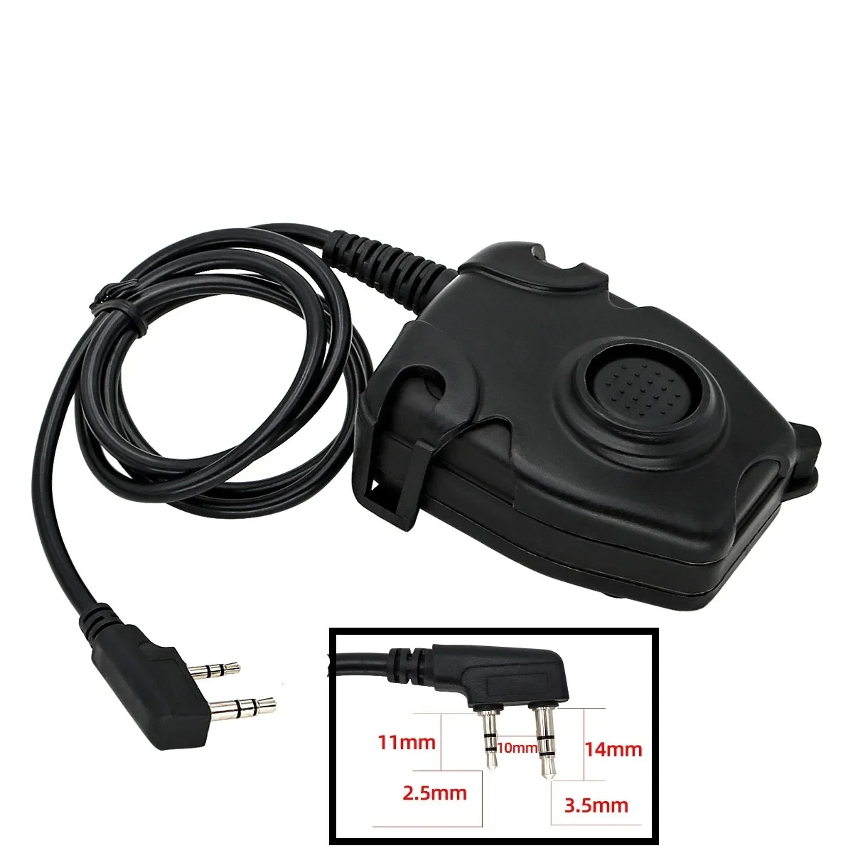Tactical Walkie-talkie PTT U94 PTT Tactical Headset Adapter Is Suitable for Sordin, COMTA Noise Reduction Shooting Headset