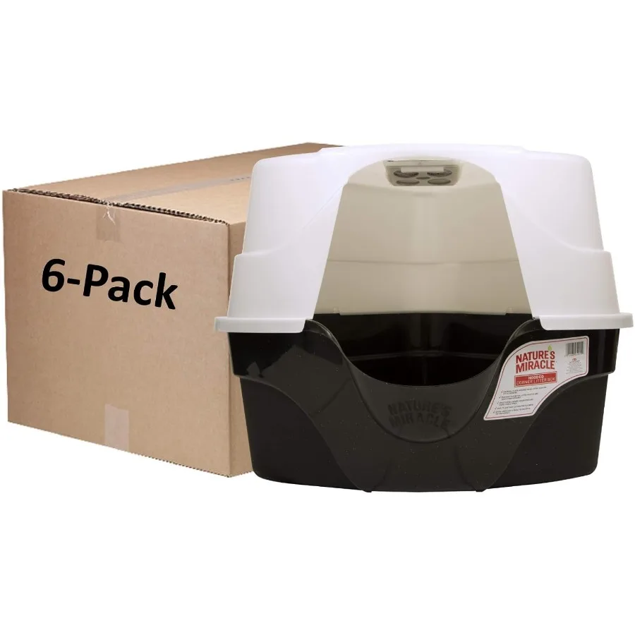 

Усовершенствованный угловой лоток с капюшоном, набор из 6 предметов для дома MultiCat с контролем запаха и функцией легкой очистки Идеально подходит для квартир