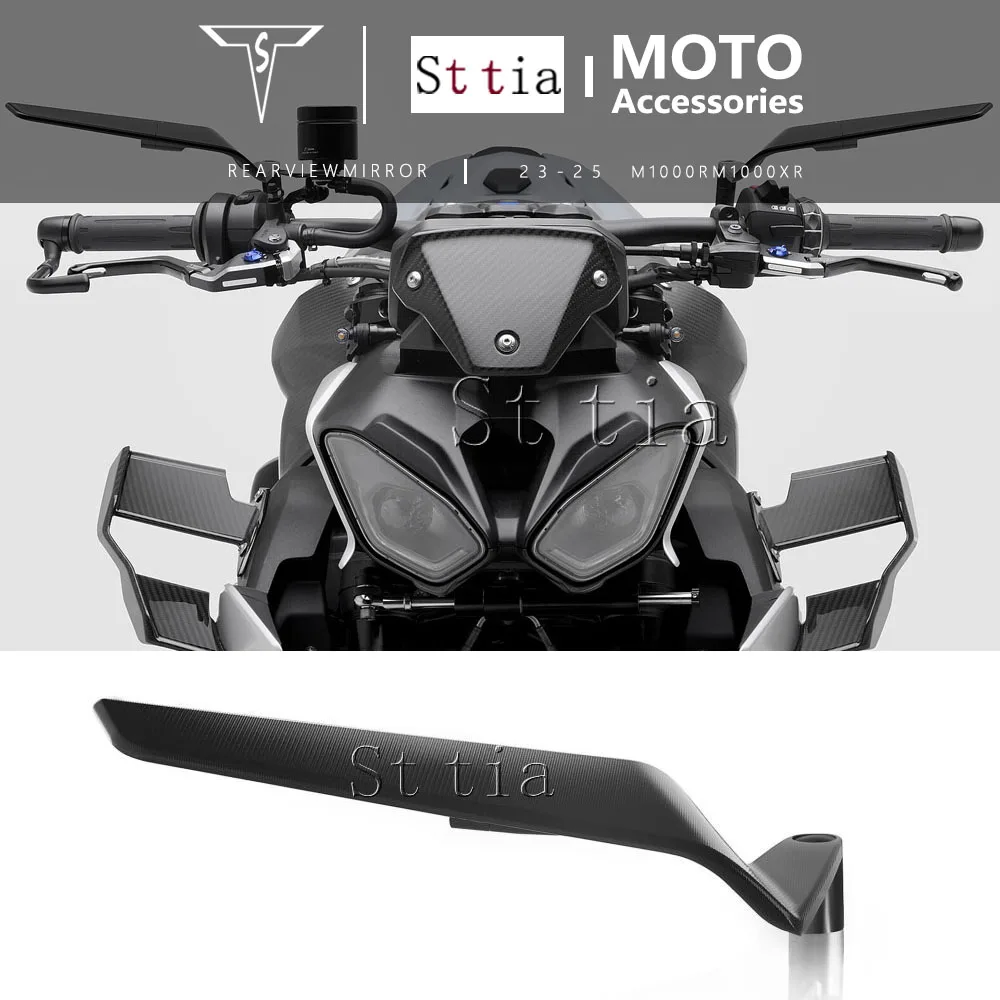 Nuovi specchietti laterali moto adatti per BMW M1000R M1000 R M1000XR M1000 XR 2023-2025 Vento Ala Laterale Specchietto retrovisore