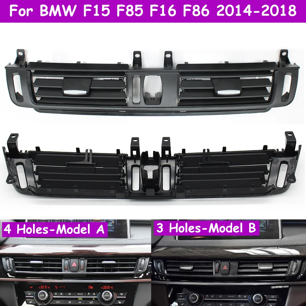 

F15 F16 F85 F86 Car Center Dashboard Air Conditioning Central AC Air Vent Outlet Panel Cover For BMW X5 X6 M 64229253115