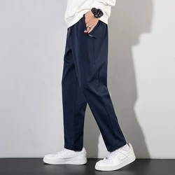 Thin Trousers Men Pants 2025 Summer New Black Navy Thin Business Casual Pants Outdoor Elastic Breathable Straight Leg Sweatpants