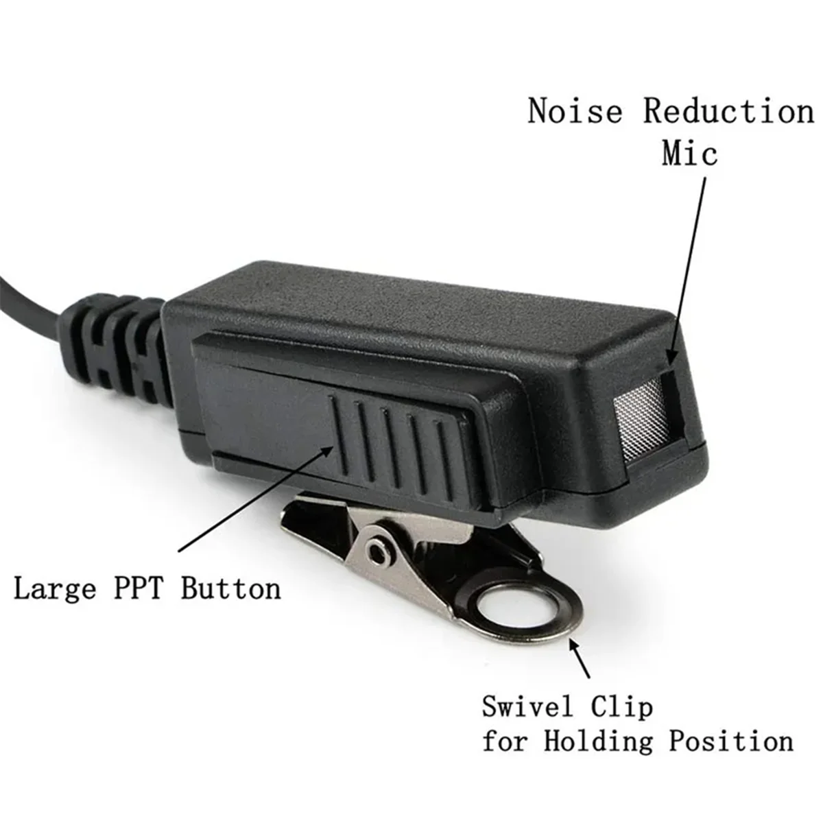 POP-lAir Tube Ohrhörer PPT Mic Headset Mikrofon für Motorola HT1000 XTS2500 XTS2250 MTS2000 MT2000 MT6000 GP1200