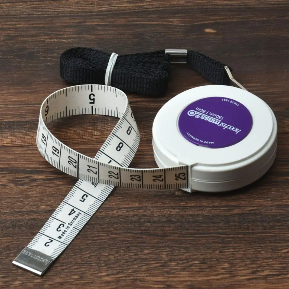 Centimeter Inch 1.5m Tape Measure Retractable Double Scale Keychain Tape Measur Plastic Tailor Craft Retractable Measuring Tape