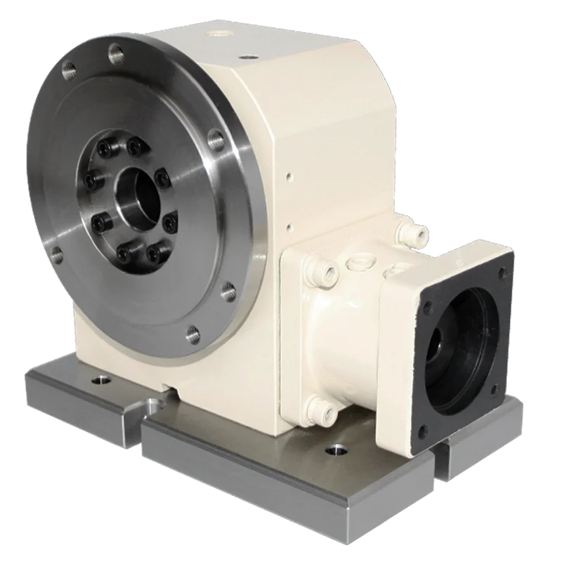 Horizontal/Vertical CNC Indexing Head (A-Axis/Rotary Axis) for Bench Drills – High-Precision Roller Cam Reducer