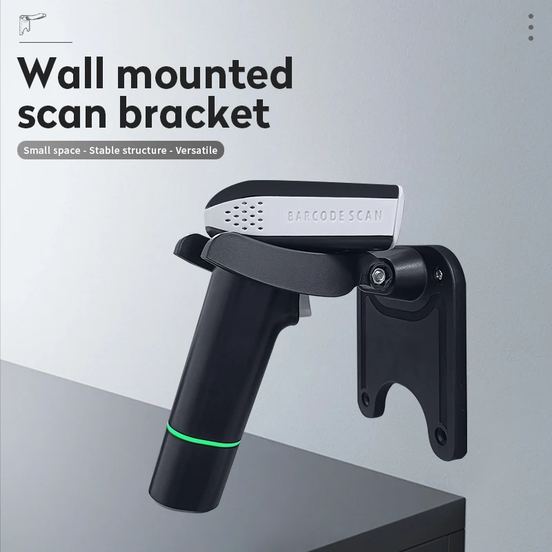 JOOYTEC Barcode Scanner Holder fit Wall Adjustable Barcode Scanner Stand Universal