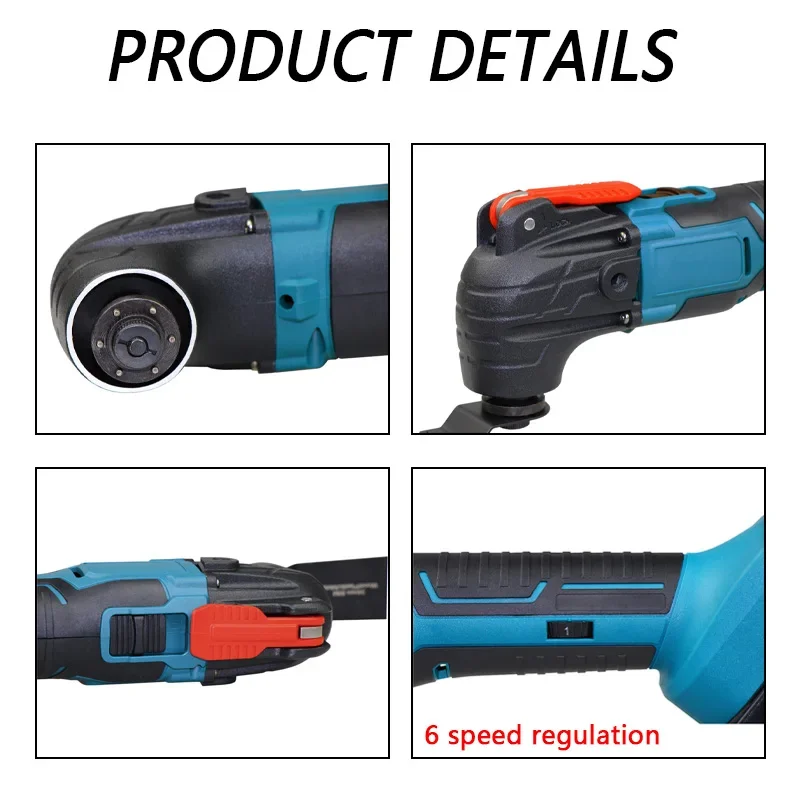 Aparador Elétrico Saw Renovação Power Tool Machine Ferramenta Multi-função Ferramenta Oscilante Para Makita 18V Máquina De Corte De Bateria