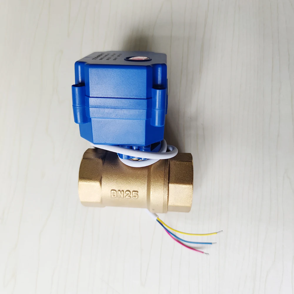 

CWX Мини-моторизованный клапан CWX-15N DC12V MODE CR02 BSP DN15 DN20 DN25 Латунный электрический клапан с тремя отдельными линиями длиной 30 см