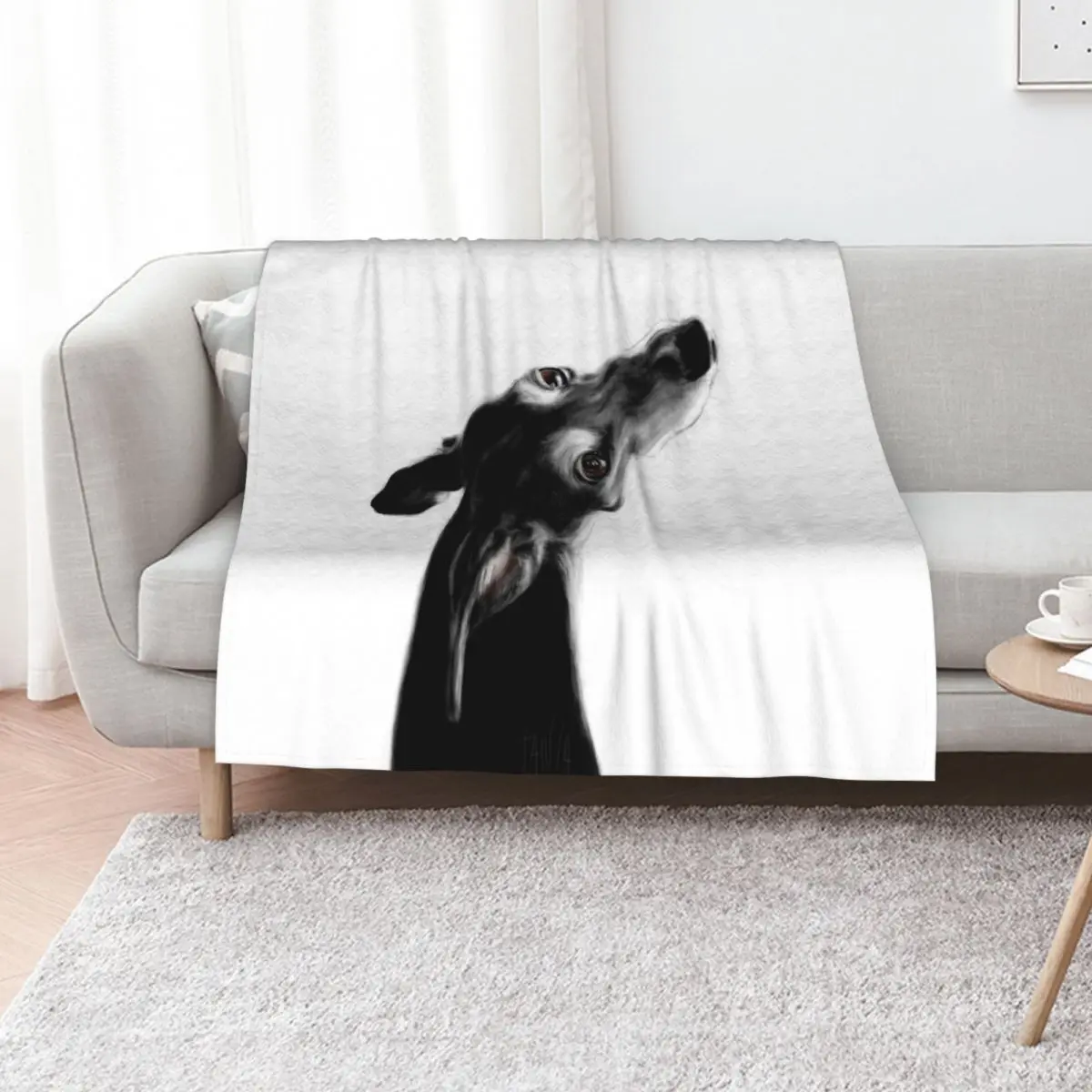 

Always there II white Throw Blanket Hairys Beach Hairy Plaid Blankets