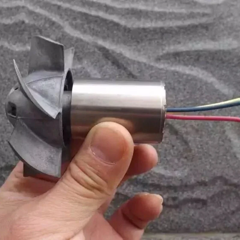 Metal ducted fan 12V internal rotor brushless motor Turbocharger fan DIY high speed.