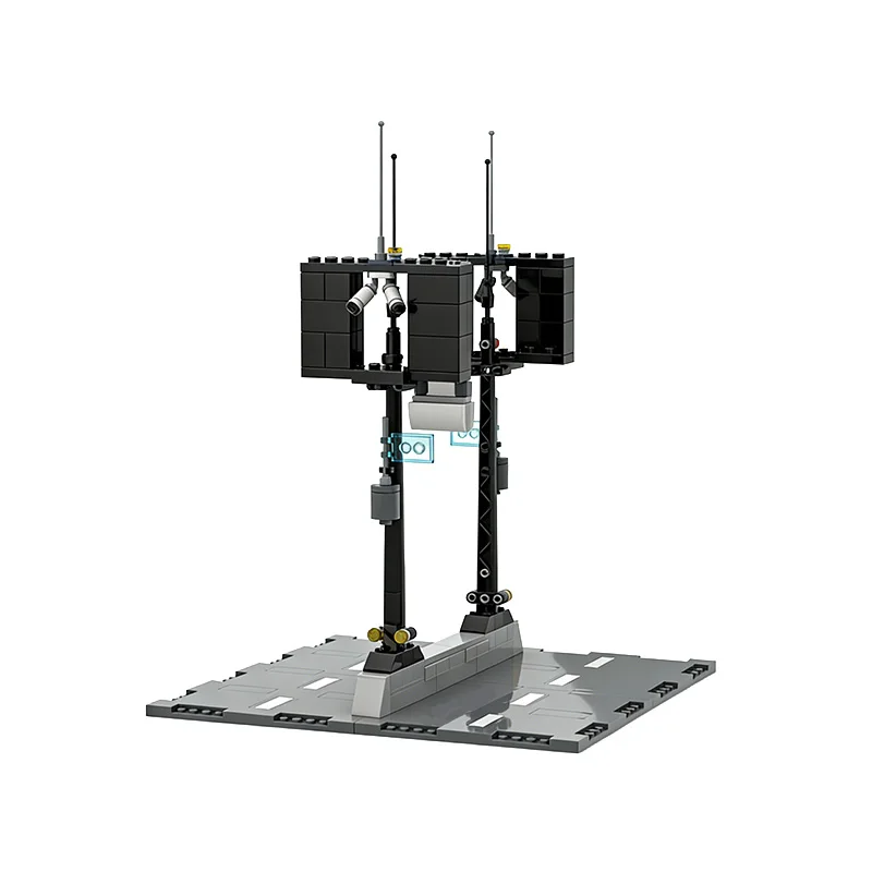 198 ชิ้น บิลบอร์ดแบบโมดูลาร์สำเร็จรูป MOC ปรับแต่งได้ บล็อกตัวต่อแบบโมดูลาร์ ของเล่นเทคโนโลยี DIY สำหรับเด็กผู้ชาย ของขวัญคริสต์มาส