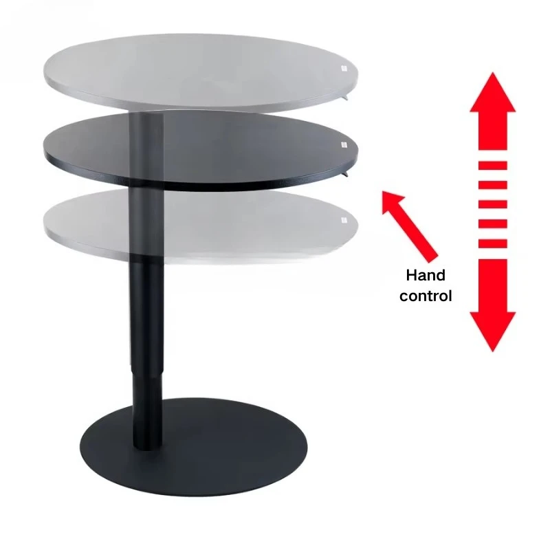 Modern pneumatic aluminum standing desk with adjustable height, unique lifting mechanism, easy