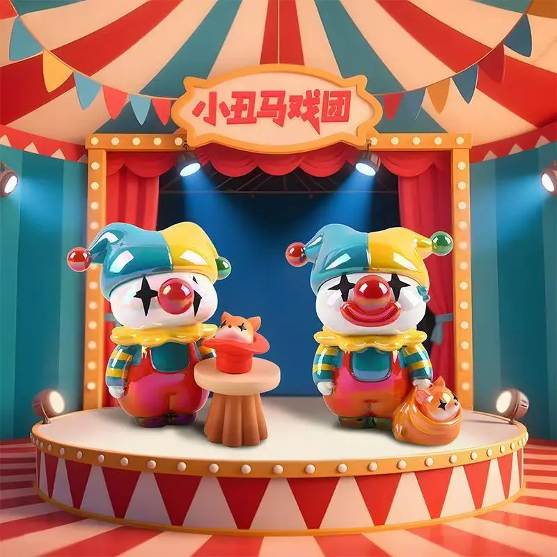 New Arrival Hot Selling Circus Clown Diary Blind Box Novel Trendy Toy Figurine Workstation Decoration  Birthday Gift Garage Kit view 4