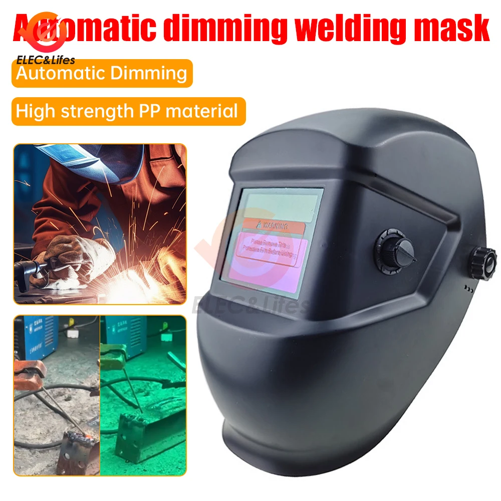 

Welding Mask Welder Protection Head Worn Solar Automatic Dimming Welding Cap Multifunctional Professional Welding Equipment