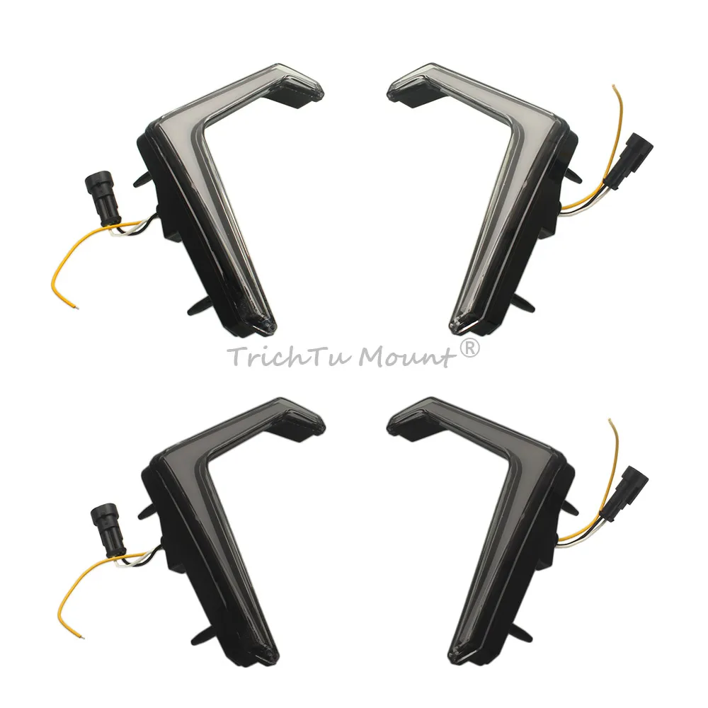 12V LED Front Fang Accent Light Turn Signal Lamps Fit for RZR Trail S 1000 Ultimate 2021-2022, 2024-2025 Car Accessories