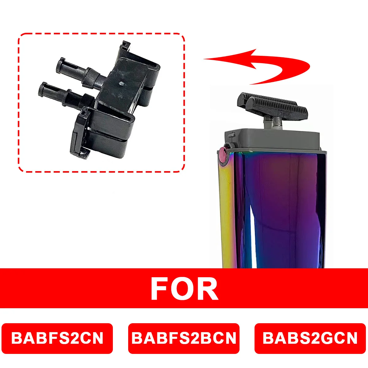 

Пластиковые лезвия для профессиональных бритв BABFS2CN/BABFS2BCN/BABS2GCN, аксессуары, сменные головки, направляющие блоки, пара