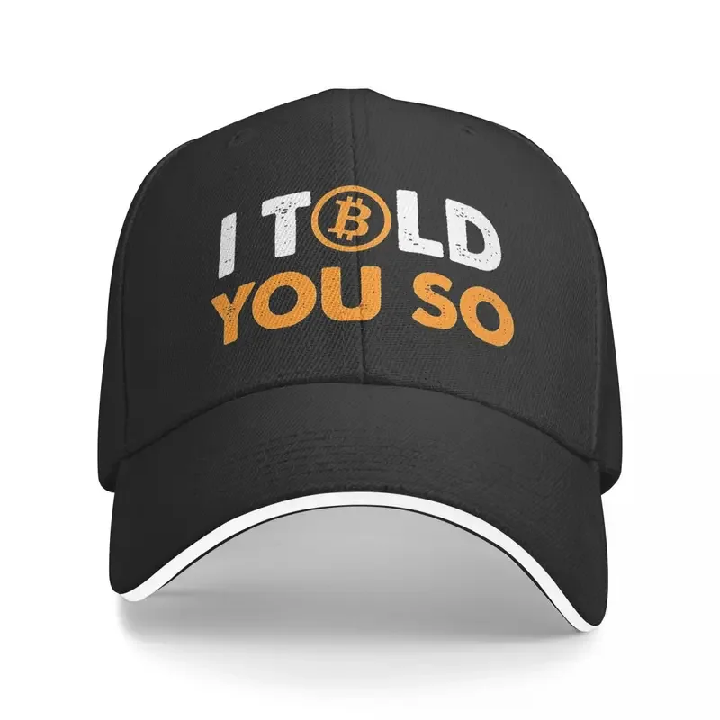 

Забавная бейсболка для криптовалюты Y2K I Said You So Bitcoin, мужские головные уборы, женские велосипедные бейсболки с козырьком