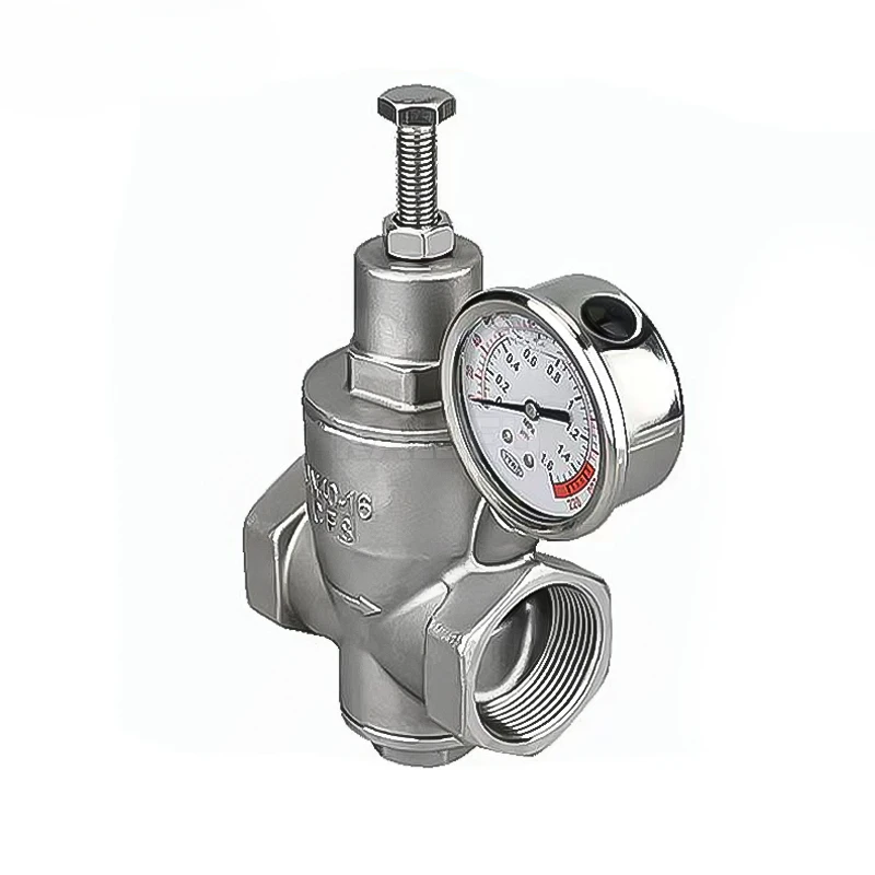 stainless steel internal thread pressure relief valve gauge water pressure regulator stabilizing valve