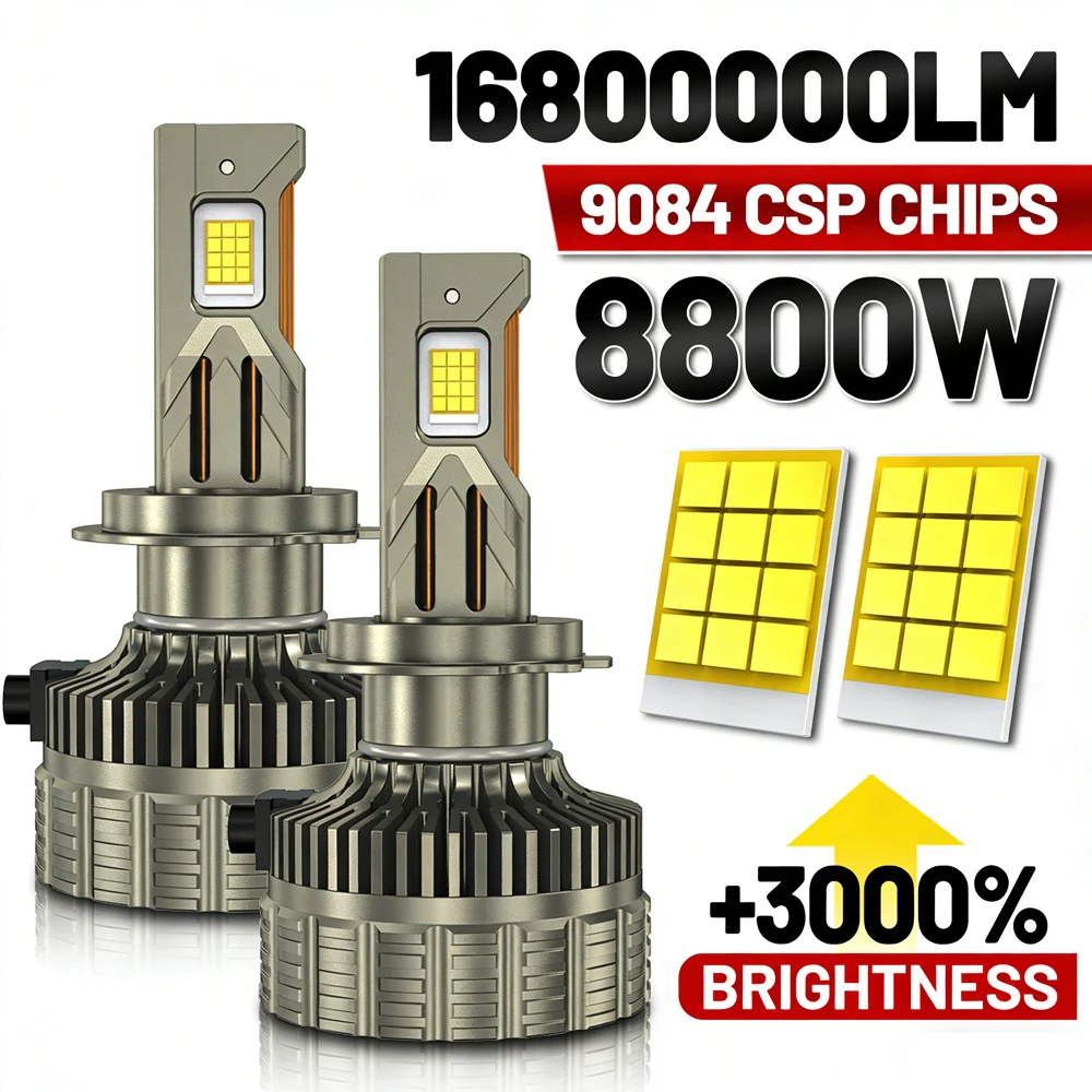 

9800W H4 H7 LED Headlight Super High Power led Canbus Car Lamps H1 H11 H13 9005 HB3 9006 HB4 9007 9012 Fog Lamps Car Light 12V