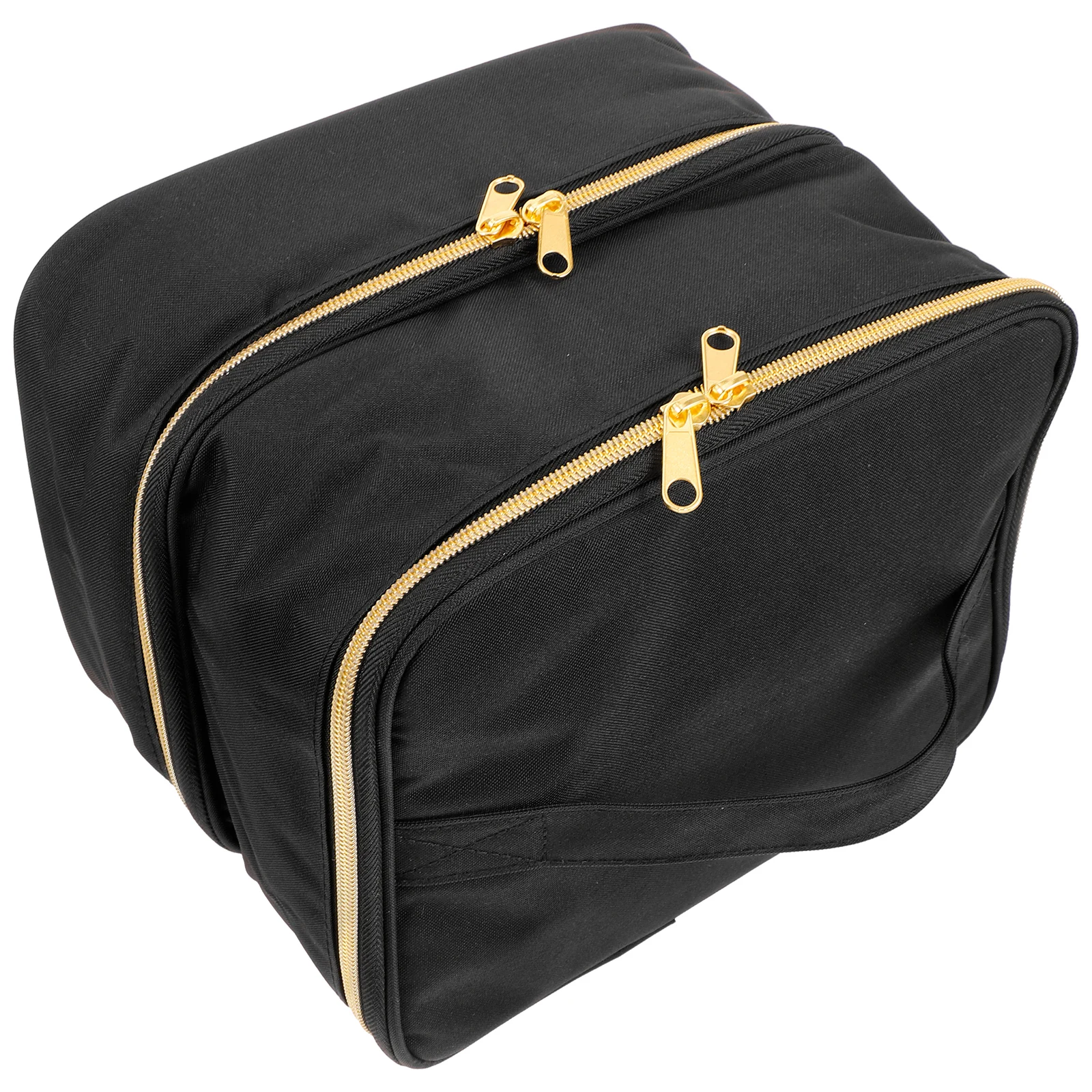 

Double Layer Storage Bag Portable Organizer Pouch For Multiple Bottles Metal Sponge Nylon Case Nail Polish Carrying