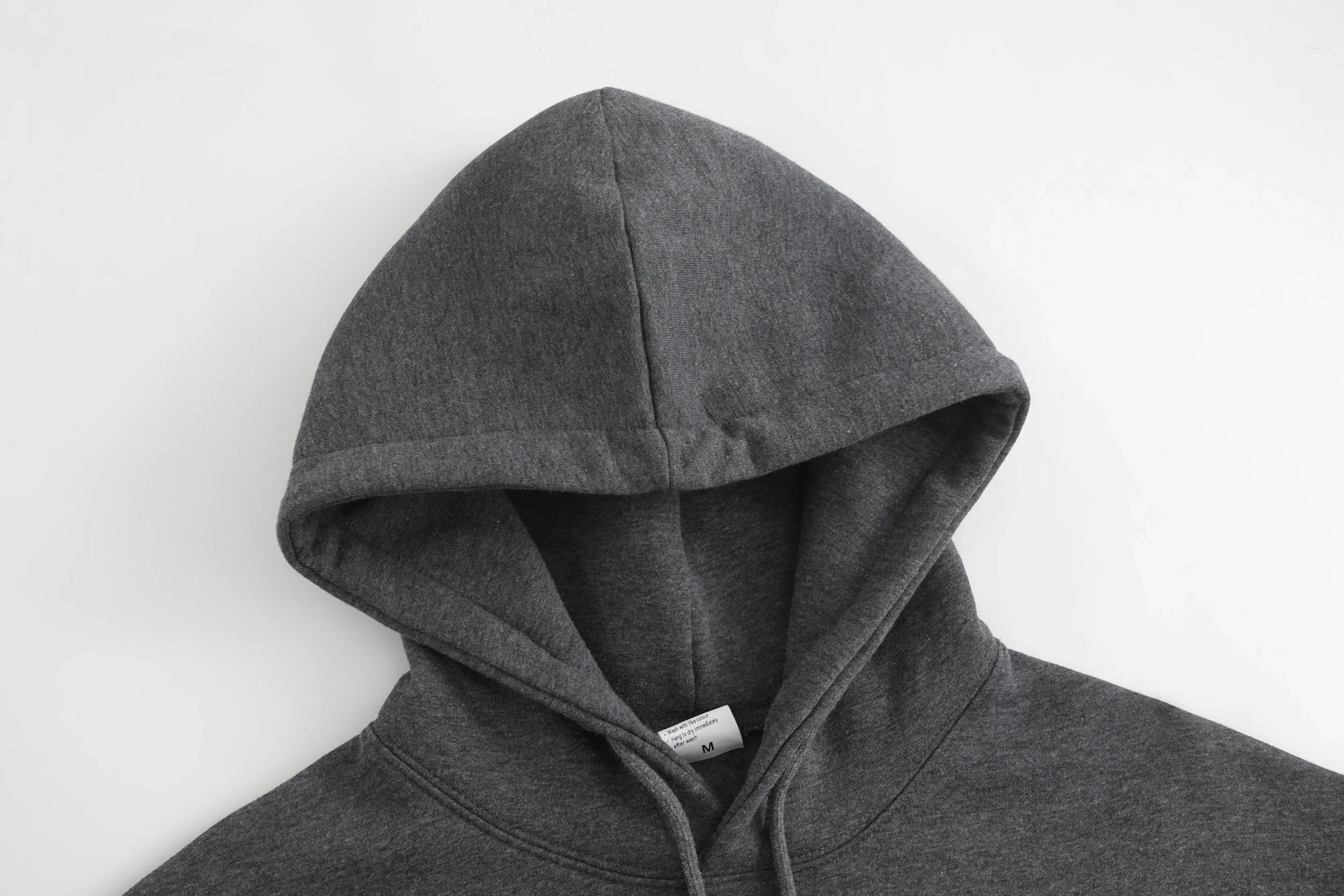 سويت شيرت رجالي فضفاض بقلنسوة 270 جرام، بلوفر أسود ملابس الشارع، هوديس كاجوال على الطراز الأمريكي، مناسب لفصول الشتاء #3