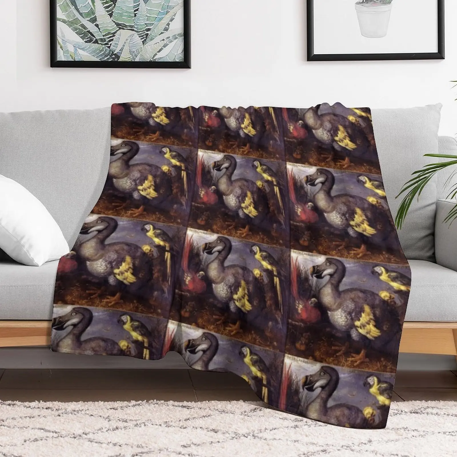 Edwards' Dodo by Roelant Savery Throw Blanket Decoratives Thin For Sofa Thin Blankets