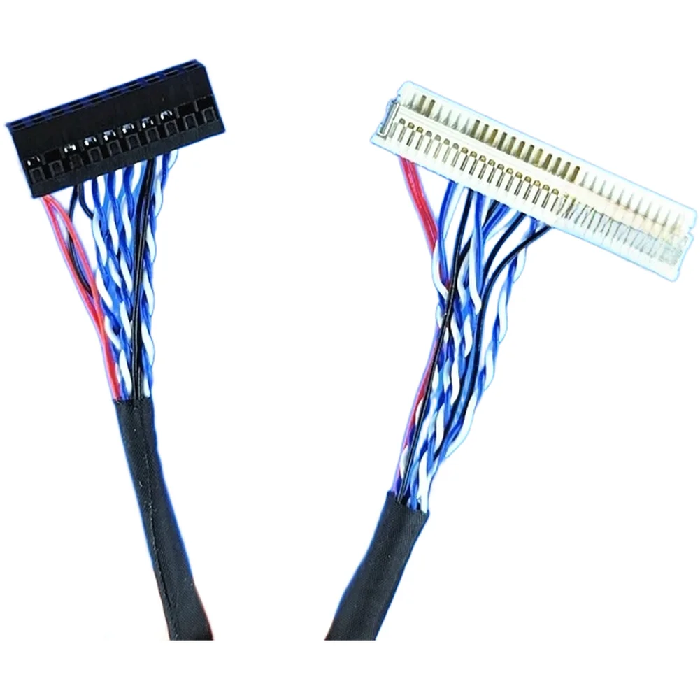 Screen Cable 40-pin  2-channel 6-bit Interfaces LED Backlight Power Interface LVDS Cable For 10.1